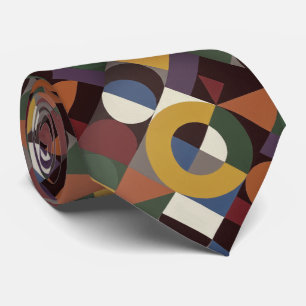 Gravata Geometria de Cores Bauhaus