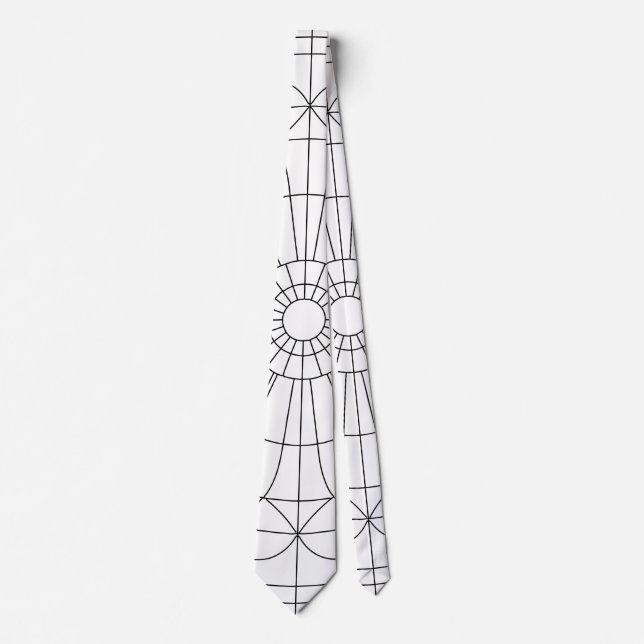 Gravata Geometric Mandala Pattern (Frente)