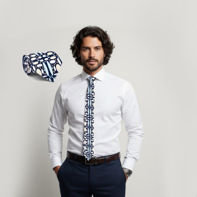 Gravata Geometric Oval Pattern Tie (Criador carregado)
