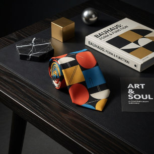 Gravata Geométrico Bauhaus Ousado