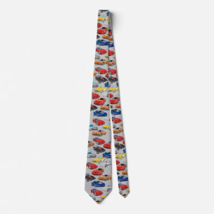 GRAVATA GERAÇÕES DE ARTE AUTOMÓVEL - CINZA NECK TIE