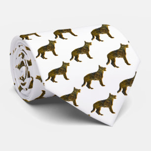 Gravata German shepherd Cão Silhueta Halloween Pescoço Bra