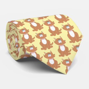 Gravata Ginger Cat Design