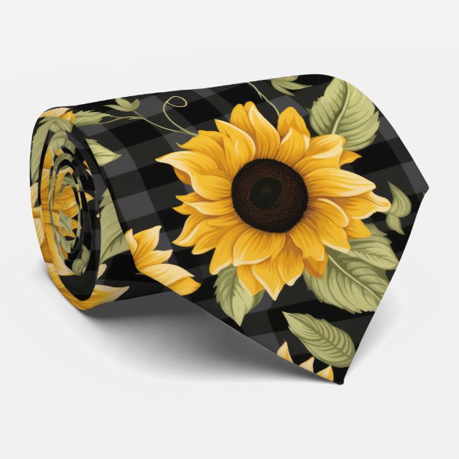 Gravata Gingham Sunflower Pattern (Rolled)