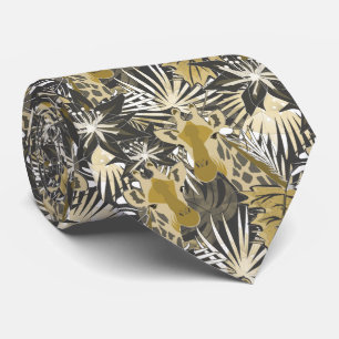 Gravata Girafas na floresta noturna.