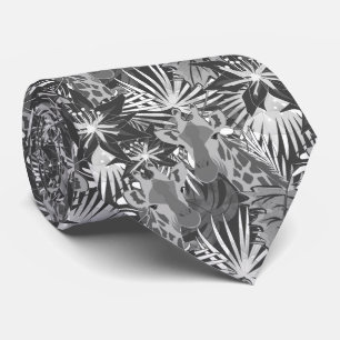 Gravata Girafas na floresta noturna.