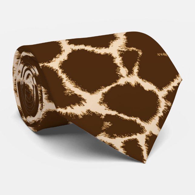 Gravata Giraffe Impressão Silk (Rolled)