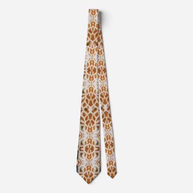 Gravata Giraffe Impressão Wild Animal Safari Party Neck (Frente)