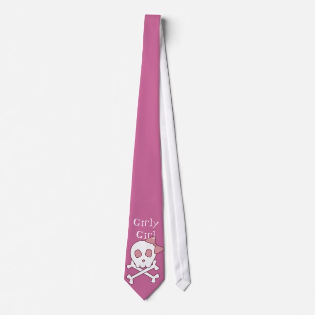Gravata Girly Skull Tie (Frente)