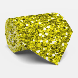 Gravata Glamoré Ombre Yellow Glitter Party