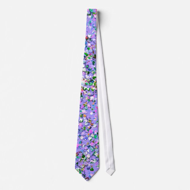 Gravata Glitter de Gripe Multicolorido #5 (Frente)