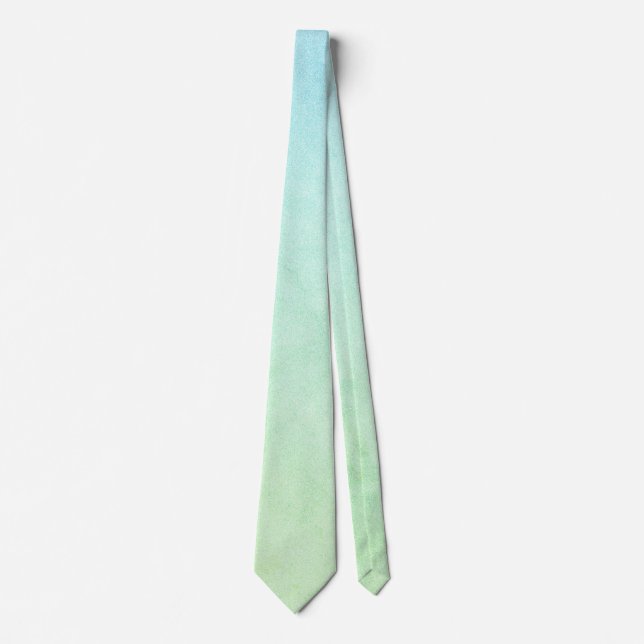 Gravata Glitter de Ombre Pastel Verde (Frente)