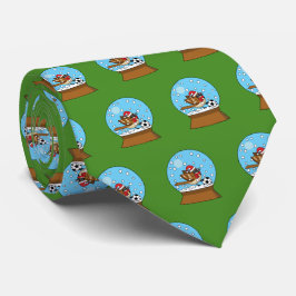 Gravata Globo de Neve com Jogador de Esparto Bonito