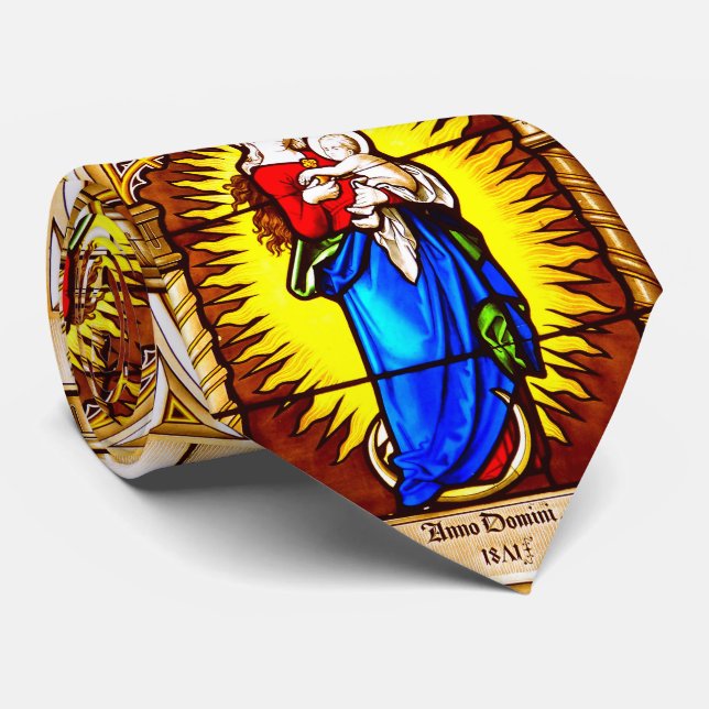 Gravata Glória A Jesus E Mary (Rolled)