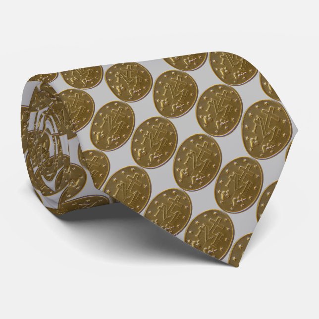 Gravata glória à medalha milagrosa (Rolled)