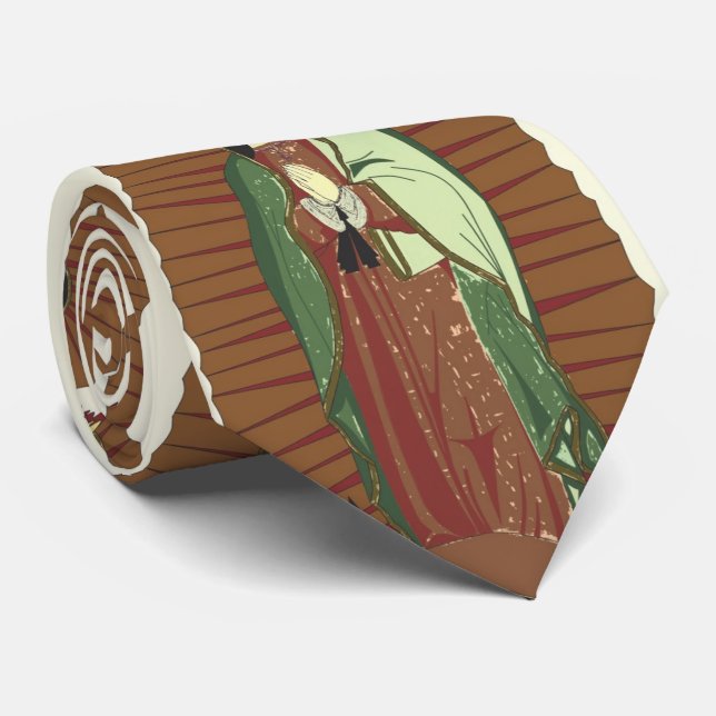 Gravata Glória À Nossa Senhora De Guadalupe (Rolled)