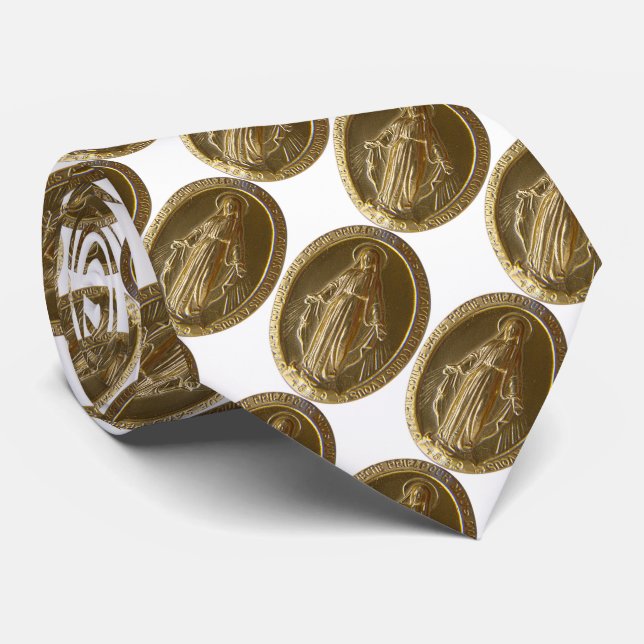 Gravata glória da medalha milagrosa (Rolled)