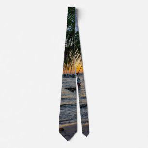 Gravata Golfo Breeze Florida Sunset Neck Tie