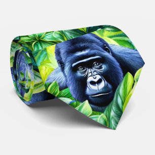 Gravata Gorilla Pattern