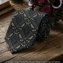 Gótico Preto Carvão Damask Corvo