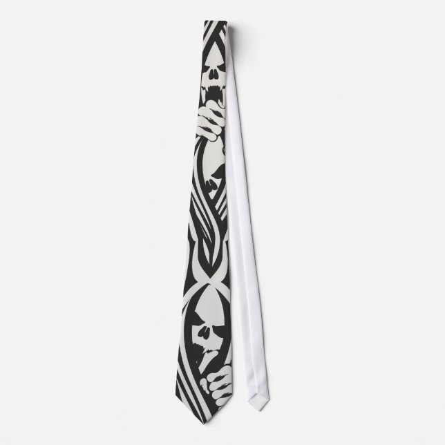 Gravata Gótico Skulls Tie (Frente)