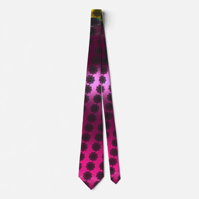 Gravata GÓTICO SUN DELTICO NÓS Rosa Fuchsia Gem (Frente)