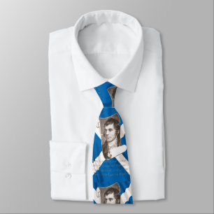 Gravata Graça Selkirk Noite de Burns e Saltire Escocês
