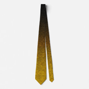Gravata Gradação da Brilhante Amarelo e Preto