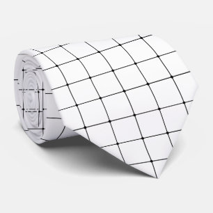 Gravata Grade 260216 - Preta em Branco