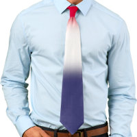 Gradiente Patriótico Vermelho Branco e Azul