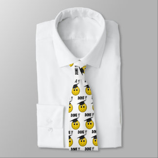 Gravata Graduação "Concluída" Engraçado Emoji
