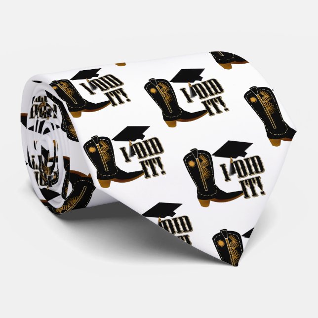 Gravata Graduação do Brown Cowboy Boots (Rolled)