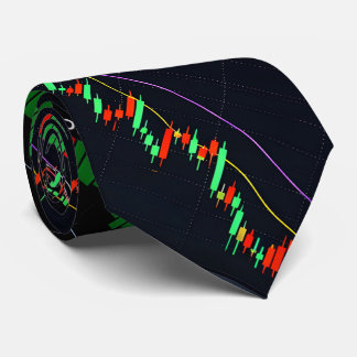 Gravata Gráfico de Candle Japonês do Mercado de Ações