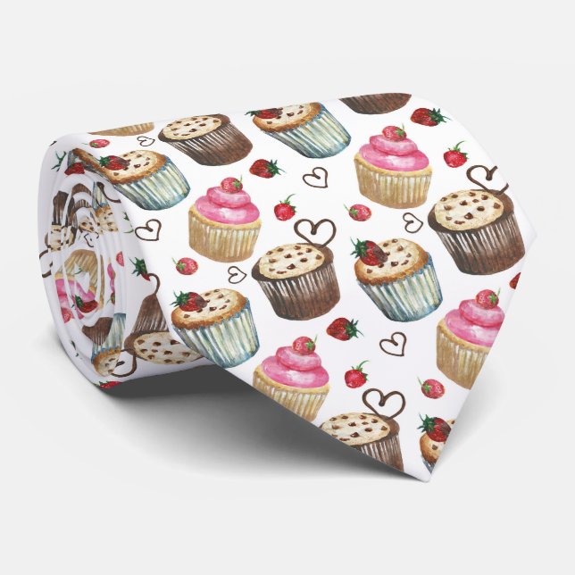Gravata Grama de cupcake doce e doce comprado (Rolled)