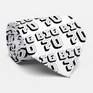 Gravata GRANDE 70 de aniversário de 70 anos