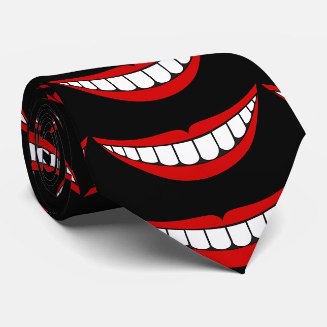 Gravata Grande Sorriso - Trovão (Rolled)