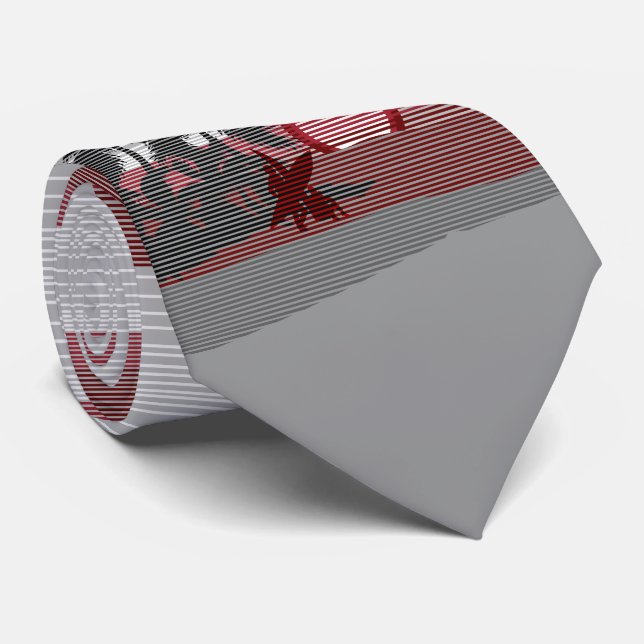 Gravata Grande Sunset Island Solteiro-Lado (Rolled)