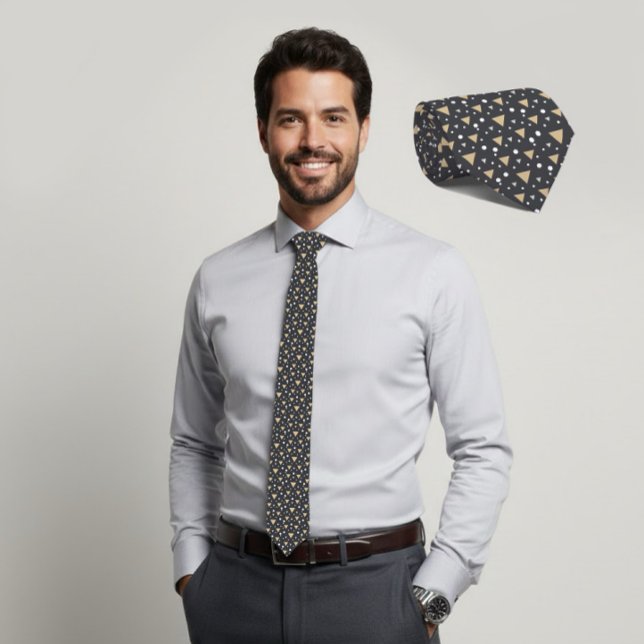 Gravata Graphite Geometry Luxe Tie (Criador carregado)