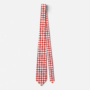 Gravata Graus de Necktie Personalizada de Argyle Vermelho
