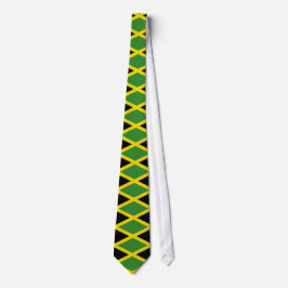 Gravata Gravação com a bandeira da Jamaica