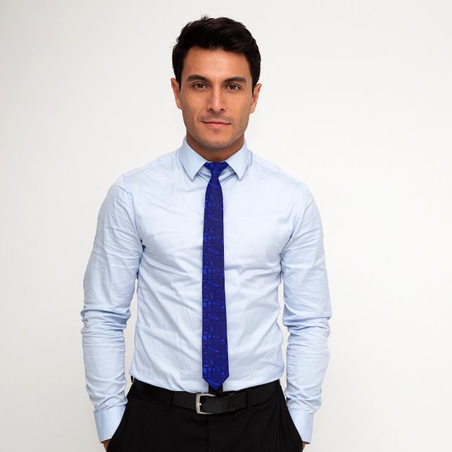 Gravata Gravação de Colar Ícones da Ciência Elegante (Criador carregado)