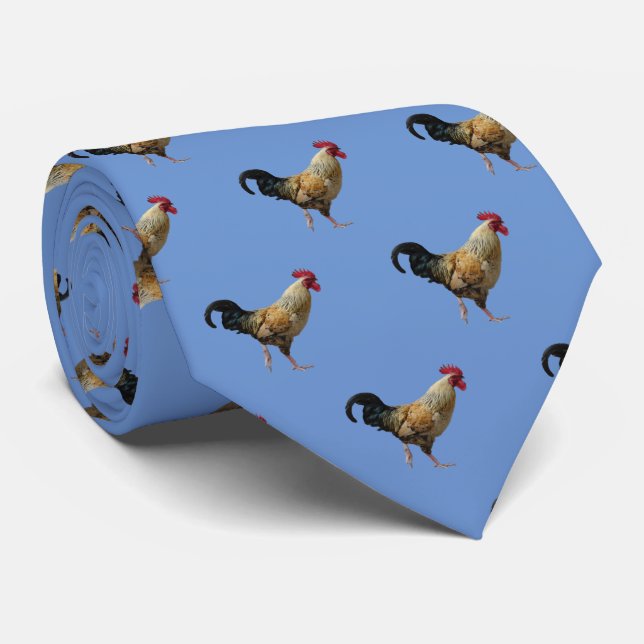 Gravata Gravação de Padrão de Rooster (Rolled)