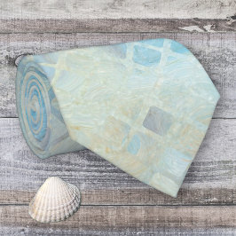 Gravata Gravação de padrão verificado inspirada na praia