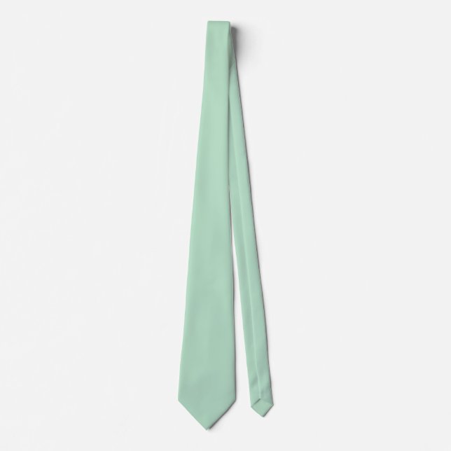 Gravata Gravação de Seda Verde da Mint - Moderna e Elegant (Frente)