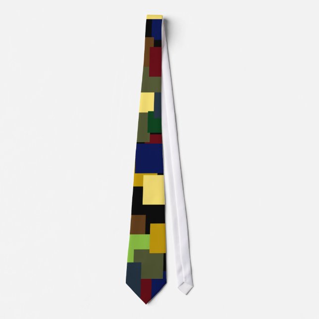 Gravata Gravação Quadrada de Cor (Frente)