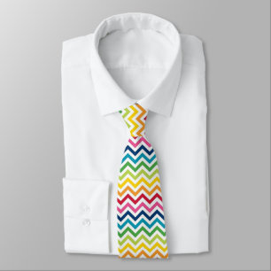 Gravata Gravação - Zigzag multicolorido 3