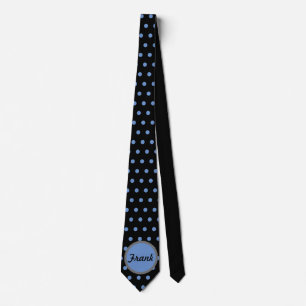 Gravata Gravador de Pescoço Personalizado (Preto e Azul Be