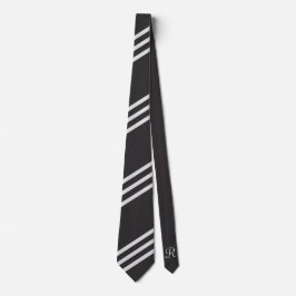 Gravata Gravador preto elegante e mínimo