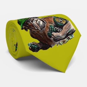 Gravata Gravura do sargento bulldog da WWII