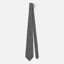 Gravata Gray Plaid Tartan Neck Tie